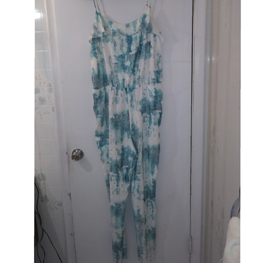 Blue jumpsuit